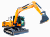 Мини-экскаватор XCMG XE80D